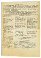 1956 Óbudai Szemle november 28. száma. Szamizdat szerű Kádár-hű kiadás a forradalom végéről