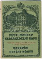 1938-1943. Pesti Magyar Kereskedelmi Bank Vilmos császár úti fiókjának takarék betétkönyve, bejegyzésekkel