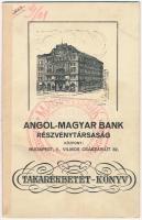 1940-1945. "Angol-Magyar Bank Részvénytársaság" takarékbetétkönyve bélyegzésekkel