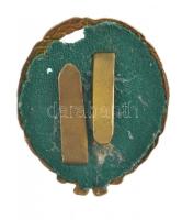 ~1940. "Csapattiszti jelvény" zománcozott kitüntető jelvény gyártói jelzés nélkül, alátétt...