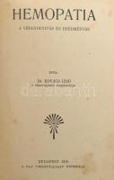 Dr. Kovács Izsó: Hemopatia. A vérgyógyítás és eredményei. Bp., 1910, Nap Ujságvállalat Nyomda, 128 p...