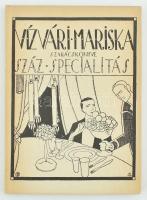 Vízvári Mariska szakácskönyve. Száz specialitás. Reprint kiadás. Bp, 1986, Közgazdasági és Jogi Kiadó. Illusztrált kiadói kartonált papírkötésben,