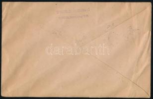 1938 Ajánlott levél Szent istván 2 x 5f + 10f + 25f + 32f bérmentesítéssel Brazíliába küldve