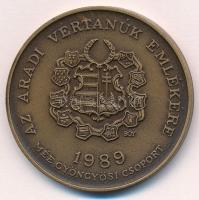 Bognár György (1944-) 1989. "MÉE Gyöngyösi Csoport - Aradi Vértanúk / Poeltenberg Ernő" Br...