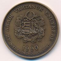 Bognár György (1944-) 1990. "MÉE Gyöngyösi Csoport - Aradi Vértanúk / Lázár Vilmos" Br eml...