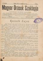1904 Magyar órások szaklapja. Hatodik évfolyam, bekötve. + néhány szám előtte, utána. Korabeli félvászon kötésben