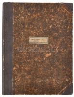 1904 Magyar órások szaklapja. Hatodik évfolyam, bekötve. + néhány szám előtte, utána. Korabeli félvá...