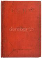 Dedrle, František: Echo. Prága, 1927, Knihtiskárna Alois Lapácek. Kiadói egészvászon kötés, kopottas állapotban.