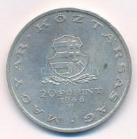 1948. 20Ft Ag "Táncsics" T:1- patina Adamo EM3