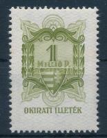 1945 Okirati illetékbélyeg 1 millió P (80.000)