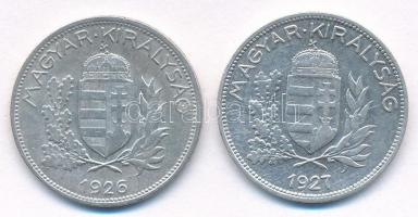 1926-1927. 1P Ag (2x) T:2 Adamo P6