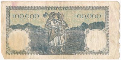 Románia 1946. 100.000L T:III-
Romania 1946. 100.000 Lei C:VG
Krause P#58