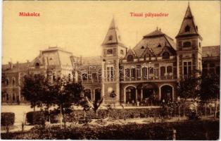 1907 Miskolc, Tiszai pályaudvar, vasútállomás. W.L. (?) 362. (EK)