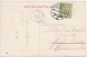 1907 Miskolc, Tiszai pályaudvar, vasútállomás. W.L. (?) 362. (EK)