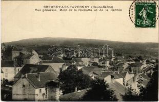 1909 Breurey-les-Faverney, Vue generale. Mont de la Rochotte et de la Bannie (EB)