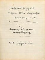 1925 Meteorológiai megfigyelések, írta: Nemeskéri Kiss Gábor a m. kir. meteorológiai intézet tagja