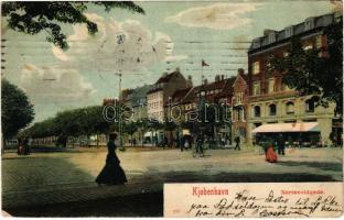 1906 Copenhagen, Kobenhavn; Norrevoldgade / street view, shop (EK)