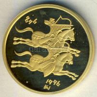 1996. 20.000Ft Au "Honfoglalás" 6,982g T:PP Csak 5000db! Díszdobozban, tanúsítvánnyal!