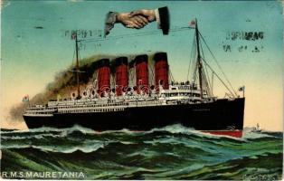 1911 RMS "MAURETANIA" Cunard Line ocean liner steamship (EB)