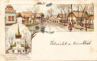 1899 Budapest litho (PS-card, fl)