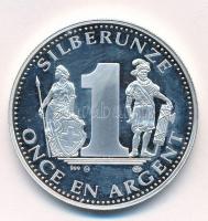 Svájc DN "1 Ezüst Uncia / Glacier Express - Rhätische Bahn 150 éves - Svájci Vasút" Ag eml...