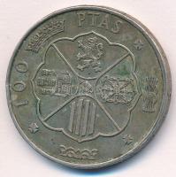 Spanyolország 1966. 100P Ag "Caudillo" T:2 patina
Spain 1966. 100 Pesetas Ag "Caudil...