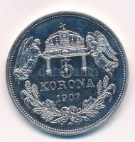 DN "A Magyarok Krónikája - "Nincs más út csak az Isten útja" / 1907. 5K" ezüstöz...