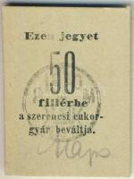 Szerencs DN 50f "Szerencsi Cukorgyár" T:I