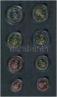 Liechtenstein 2005. 1c-2E (8xklf) próbaveret forgalmi sor karton dísztokban T:1  Liechtenstein 2005. 1 Cent - 2 Euro (8xdiff) trial strike coin set in cardboard case C:UNC