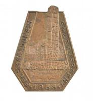1958. Felszabadulási Emlékverseny 1958 bronz emlékjelvény (30x24mm) T:1-