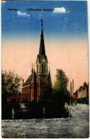 1926 Szentes, Lutheránus templom. Szilágyi Dezső kiadása (EK)