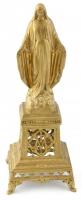 Szűzanya. aranyozott fém öntvény szobor. 26 cm