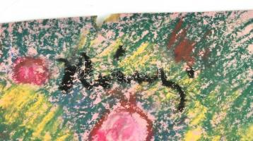 Rónai jelzéssel: Olvasó hölgy. Pasztell, papír, sérült. 35x31 cm