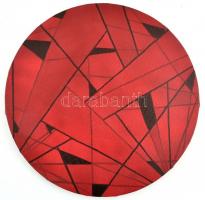 Kun Sarolta (1990-): Ruby red. Akril,vászon, jelzett, 30 cm