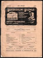 1910 Szabadalmi Szemle I. évfolyam 1. szám, 32p