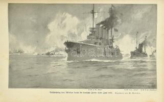 Der Krieg im Wort und Bild 1914/1915 II. Band. Gazdag képanyaggal. Kissé foltos egészvászon kötésben