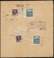 1929 Forgalmi adó könyvecske sok adó illeték bélyeggel