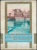 1910 Német nyomdagép katalógus és nyomda történet. von der Maternzeitung zum Heimatblatt. 20p.