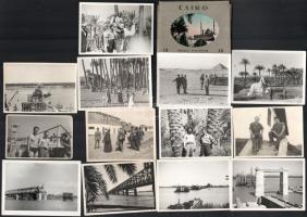 Komáromi Márton és munkatársai Egyiptomban hidat építenek 1956-ban. Fotók és képeslapok.