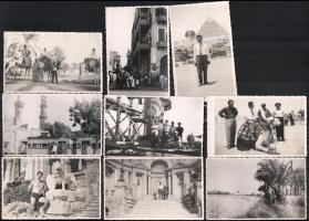 Komáromi Márton és munkatársai Egyiptomban hidat építenek 1956-ban. Fotók és képeslapok