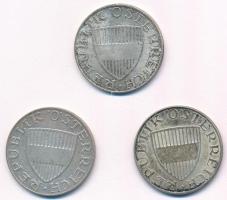 Ausztria 1957-1972. 10Sch Ag (3xklf) T:1--2 patina
Austria 1957-1972. 10 Schilling Ag (3xdiff) C:AU...