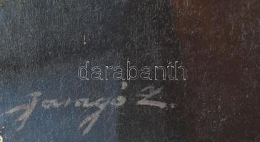 Faragó Z jelzéssel: Férfi portré. Olaj, vászon, kissé sérült, 80×60 cm