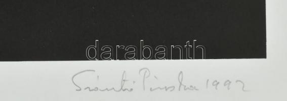Szántó Piroska (1913-1998): KIbújtak, 1992. Szitanyomat, papír. Jelzett. Művészpéldány E.A. X/XX szá...