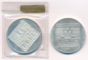 Ausztria 1978. 100Sch Ag "1100 éves Villach" (2x) T:1,1 (eredetileg PP)
Austria 1978. 100...