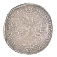 1691K-B Tallér Ag "I. Lipót" Körmöcbánya (28,53g) T:2,2- fny.
Hungary 1691K-B Thaler Ag &...