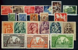 1914-1942  21 db régi és modern segélybélyeg