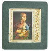 Niue 2012. 1$ "II. Erzsébet / Hölgy hermelinnel" részben aranyozott, részben multicolor Ag...