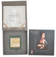 Niue 2012. 1$ "II. Erzsébet / Hölgy hermelinnel" részben aranyozott, részben multicolor Ag...