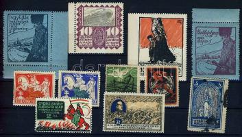 1914-1920 MILITARIA 11 db I. világháborús levélzáró