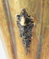 Réz esernyőtartó, oroszlánfejes díszítéssel, kopott, m:61cm